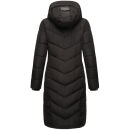 Navahoo Sahnekatzi Damen lange Winter Steppjacke B982 Schwarz Größe XXXXXL - Gr. 50