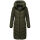 Navahoo Sahnekatzi Damen lange Winter Steppjacke B982 Dark Olive Größe XXXL - Gr. 46