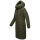 Navahoo Sahnekatzi Damen lange Winter Steppjacke B982 Dark Olive Größe XXXL - Gr. 46