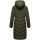 Navahoo Sahnekatzi Damen lange Winter Steppjacke B982 Dark Olive Größe XXXL - Gr. 46