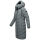 Navahoo Sahnekatzi Damen lange Winter Steppjacke B982 Stormy Blue Größe XXXL - Gr. 46