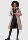 Navahoo Sahnekatzi Damen lange Winter Steppjacke B982 Taupe Grey Größe XXXL - Gr. 46