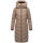 Navahoo Sahnekatzi Damen lange Winter Steppjacke B982 Taupe Grey Größe XXXL - Gr. 46