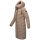Navahoo Sahnekatzi Damen lange Winter Steppjacke B982 Taupe Grey Größe XXXL - Gr. 46