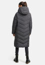 Navahoo Sahnekatzi Damen lange Winter Steppjacke B982 Anthrazit Größe M - Gr. 38