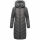 Navahoo Sahnekatzi Damen lange Winter Steppjacke B982 Anthrazit Größe M - Gr. 38