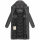 Navahoo Sahnekatzi Damen lange Winter Steppjacke B982 Anthrazit Größe M - Gr. 38