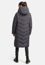 Navahoo Sahnekatzi Damen lange Winter Steppjacke B982 Anthrazit Größe XXXXL - Gr. 48