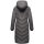 Navahoo Sahnekatzi Damen lange Winter Steppjacke B982 Anthrazit Größe XXXXL - Gr. 48