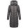Navahoo Sahnekatzi Damen lange Winter Steppjacke B982 Anthrazit Größe XXXXL - Gr. 48