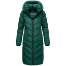 Navahoo Sahnekatzi Damen lange Winter Steppjacke B982 Evergreen Größe XS - Gr. 34