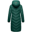Navahoo Sahnekatzi Damen lange Winter Steppjacke B982 Evergreen Größe XS - Gr. 34