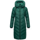 Navahoo Sahnekatzi Damen lange Winter Steppjacke B982 Evergreen Größe XS - Gr. 34