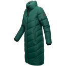 Navahoo Sahnekatzi Damen lange Winter Steppjacke B982 Evergreen Größe XS - Gr. 34