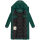 Navahoo Sahnekatzi Damen lange Winter Steppjacke B982 Evergreen Größe XXL - Gr. 44