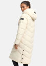 Navahoo Sahnekatzi Damen lange Winter Steppjacke B982 Cream Größe XS - Gr. 34