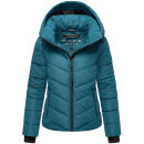 Marikoo Samuiaa Damen Steppjacke B986 Petrol Größe XS - Gr. 34