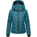 Marikoo Samuiaa Damen Steppjacke B986 Petrol Größe XS - Gr. 34
