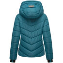 Marikoo Samuiaa Damen Steppjacke B986 Petrol Größe XS - Gr. 34