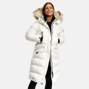Marikoo Schneesternchen Damen Winterjacke Parka Mantel lang Kapuze B890 Offwhite Größe L - Gr. 40