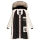 Marikoo Schneesternchen Damen Winterjacke Parka Mantel lang Kapuze B890 Offwhite Größe L - Gr. 40