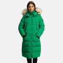 Marikoo Schneesternchen Damen Winterjacke Parka Mantel lang Kapuze B890 Smaragd Green Größe XS - Gr. 34