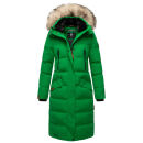 Marikoo Schneesternchen Damen Winterjacke Parka Mantel lang Kapuze B890 Smaragd Green Größe XS - Gr. 34