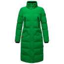 Marikoo Schneesternchen Damen Winterjacke Parka Mantel lang Kapuze B890 Smaragd Green Größe XS - Gr. 34