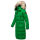 Marikoo Schneesternchen Damen Winterjacke Parka Mantel lang Kapuze B890 Smaragd Green Größe XS - Gr. 34