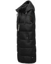Navahoo Schnuffelchen Damen lange Steppweste B942 Schwarz Größe XXXL - Gr. 46