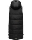 Navahoo Schnuffelchen Damen lange Steppweste B942 Schwarz Größe XXXL - Gr. 46