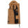 Navahoo Schnuffelchen Damen lange Steppweste B942 Camel Größe XXXL - Gr. 46