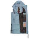 Navahoo Schnuffelchen Damen lange Steppweste B942 Powder Blue Größe S - Gr. 36