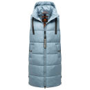 Navahoo Schnuffelchen Damen lange Steppweste B942 Powder...