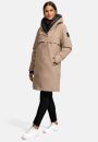 Navahoo Snowelf warme Damen Winterjacke B970 Taupe Grey Größe XL - Gr. 42