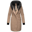 Navahoo Snowelf warme Damen Winterjacke B970 Taupe Grey Größe XL - Gr. 42