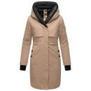 Navahoo Snowelf warme Damen Winterjacke B970 Taupe Grey Größe XL - Gr. 42