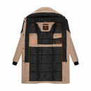 Navahoo Snowelf warme Damen Winterjacke B970 Taupe Grey Größe XXL - Gr. 44