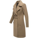 Navahoo Wooly Damen Trenchcoat Winter Mantel B661 Stone Brown Größe M - Gr. 38