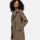Navahoo Wooly Damen Trenchcoat Winter Mantel B661 Stone Brown Größe M - Gr. 38