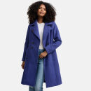 Navahoo Wooly Damen Trenchcoat Winter Mantel B661 Blue Violet Größe M - Gr. 38