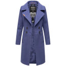 Navahoo Wooly Damen Trenchcoat Winter Mantel B661 Blue Violet Größe M - Gr. 38