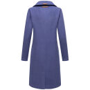 Navahoo Wooly Damen Trenchcoat Winter Mantel B661 Blue Violet Größe M - Gr. 38