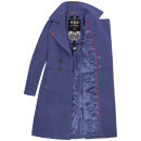 Navahoo Wooly Damen Trenchcoat Winter Mantel B661 Blue Violet Größe M - Gr. 38