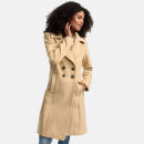 Navahoo Wooly Damen Trenchcoat Winter Mantel B661 Beige Größe M - Gr. 38