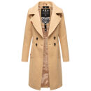 Navahoo Wooly Damen Trenchcoat Winter Mantel B661 Beige Größe M - Gr. 38