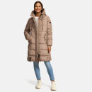 Marikoo Yuikoo lange Damen Winterjacke B941 Taupe Grey...