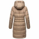 Marikoo Yuikoo lange Damen Winterjacke B941 Taupe Grey Größe S - Gr. 36