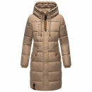 Marikoo Yuikoo lange Damen Winterjacke B941 Taupe Grey Größe S - Gr. 36