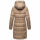 Marikoo Yuikoo lange Damen Winterjacke B941 Taupe Grey Größe S - Gr. 36